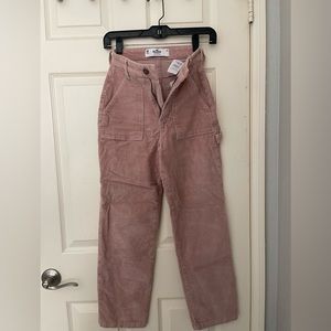 Hollister Pink Ultra High Rise Corduroy Pants Size 23